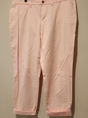 GAP Women's Light Pink Cropped Ankle Pants
